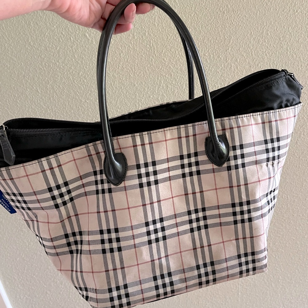 Burberry Black and Cream Tote